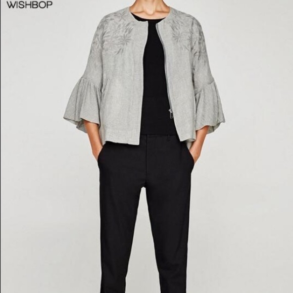 Zara Embroidered Jacket - Picture 2 of 9